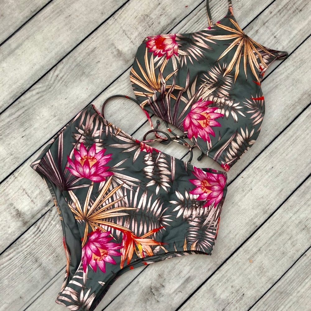 Forever 21 Tripical High Waist Bikini